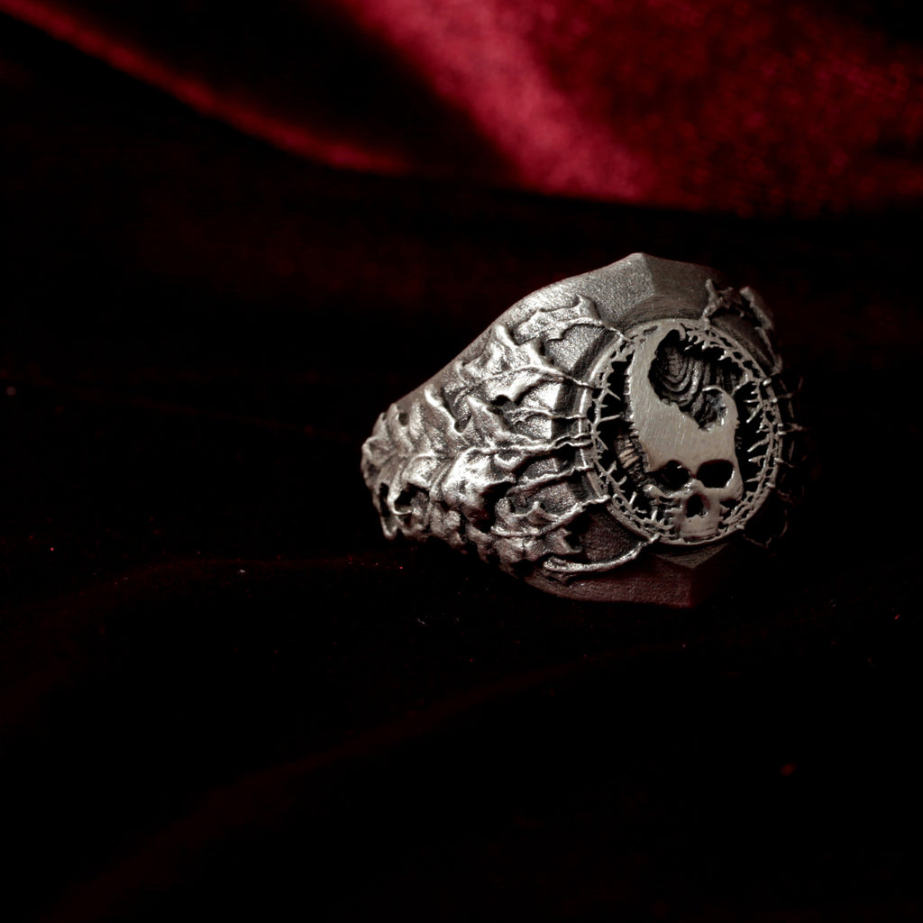Ritean Pewter Leaf Ring